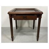 U of M wooden side table