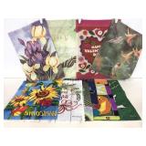 Ten assorted holiday outdoor flags