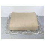 Tan upholstered ottoman cushion replacement