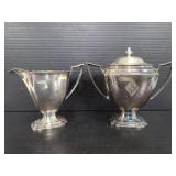 Pairpoint Sheffield 0319 sugar and creamer