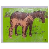 1980 vintage  Judy Instructo Horse & Foal puzzle