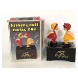 Vintage Kissing doll music box w/ original box