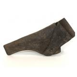 Vintage leather handgun belt holster