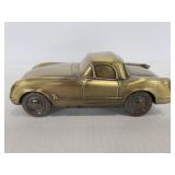 Vintage metal corvette coin bank