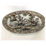 Vintage heavy ceramic oval platter