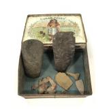 Cuban Daisy tin of assorted rocks/stones