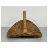 Large handled wicker basket