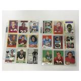 18 vintage NFL football cards w/ stars & HOF