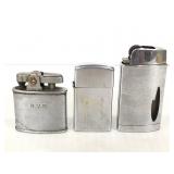 Zippo, Scripto, and Ronson Metal lighters