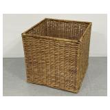 Large square wicker basket