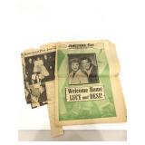 Lucille Ball and Desi Arnaz 1956 newspaper