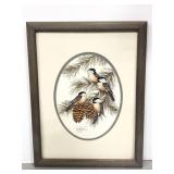 The Gathering- Chickadees limited framed print
