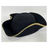 White Hall llama felt tricorn pirate captain hat