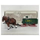 Yester Days draft horses with diecast sled