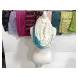 Lot of ten colorful women