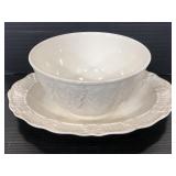 Better Homes & Gardens ivory platter and bowl