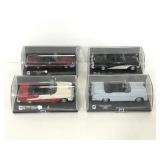 Lot of 4 NewRay die cast cars in cases