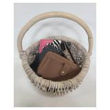 Wicker basket of assorted women