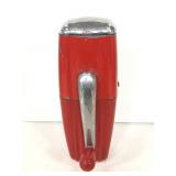 Vintage red metal Ice-O-Mat crank machine