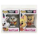 Two Alice in Wonderland Funko Pops