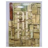 Vintage & unique cutting board w/ knife