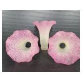 Three pink/white tulip shades