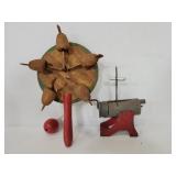 Two antique wooden children