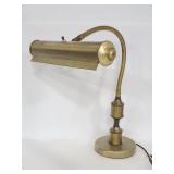 Banker brass adjustable neck desk lamp
