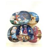 Six vintage Knowles Disney Cinderella decor plates