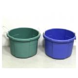 Pair of Rubbermaid 16 gallon rope handles