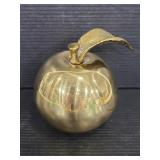 Brass apple paperweight