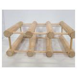 Wood wine bottle rack