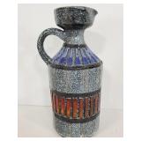 Vintage made in italy pottery pitcher vase