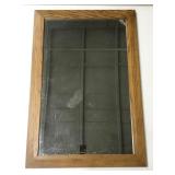 Wood framed mirror 43x29 in.