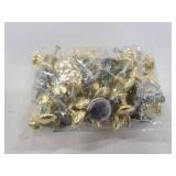 Silver & gold toned drawer pulls