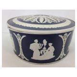 Blue and white Smith Crafted tin