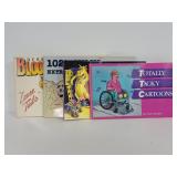 Four cartoon comic paperback books