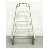 Vintage metal & wood rolling cart