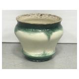 9 in. Tall Porcelain embellished pot