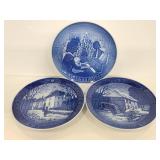 Royal Copenhagen 1970s plate trio