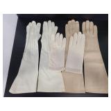 Three pairs of evening gloves