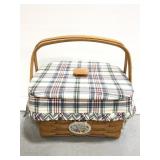 Longaberger Woven Happy Birthday picnic basket