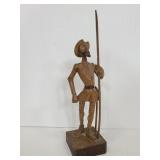 Ouro Artesania carved wood man statue - Spain