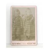 Vintage photograph of children mounted on card