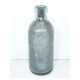 Vintage Sass & Pomy iridescent blue glass bottle