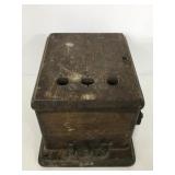 Antique wooden telephone ringer box