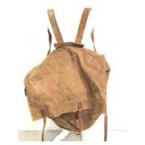 Vintage Super-Dux tan canvas travel backpack