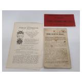 Vintage ephemera trio