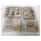 Lot of 4 sets of ink stamps