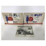 Vintage 107.1 WLEY promo cards & glossy photo